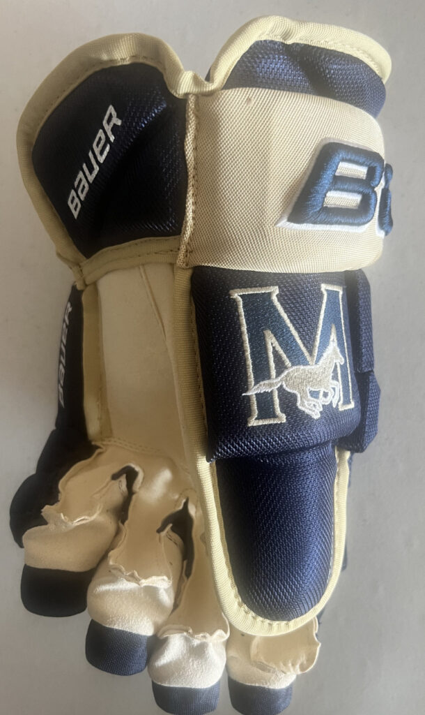 Team Hockey Gloves designed for youth players, providing proper fit, comfort, and protection during gameplay.